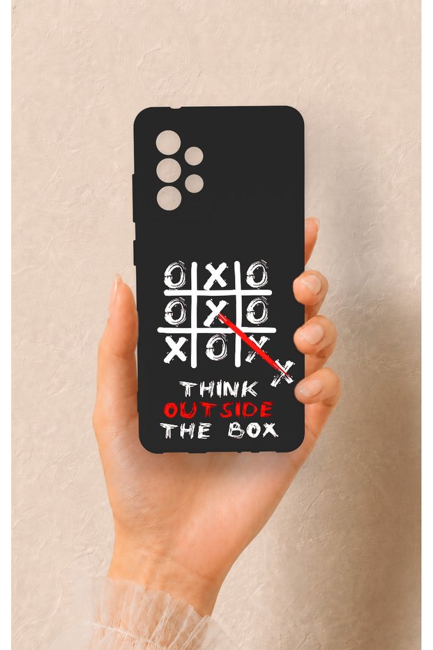 Samsung A52 Compatible Out Side the Box Patterned Silicone Case