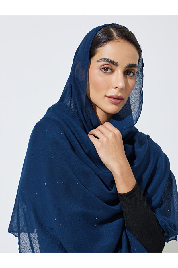 حجاب مزين بالترتر اللامع