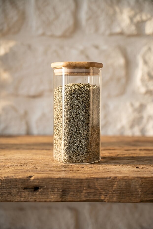 برطمان زجاجي من PureWood - 8 سم