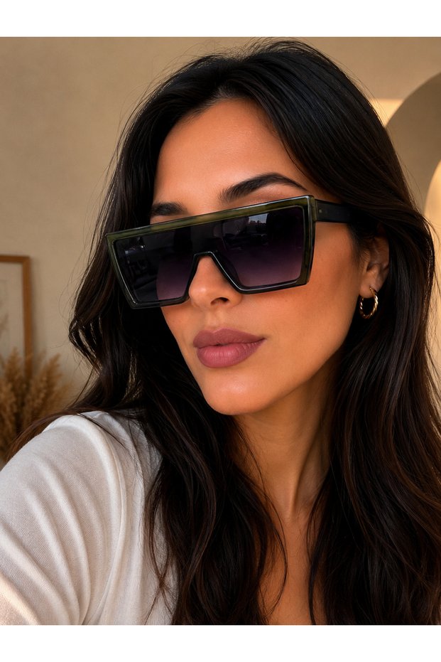 Women's Oversize Mask Uv400 Sunglasses Large Frame
