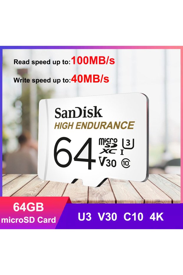 HIGH ENDURANCE 64GB SanDisk MicroSD Card 32GB MicroSDHC 64GB 128GB 256GB Memory Card TF Card C10 U1