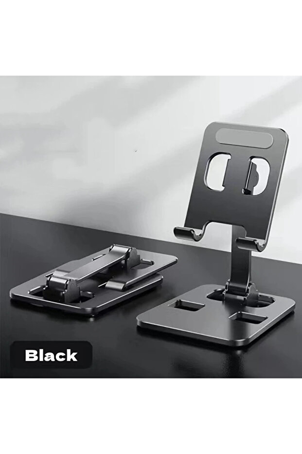black Universal Aluminum Alloy Portable Tablet Holder For iPad Air Pro Mini Tablet Stand Mount Adjus