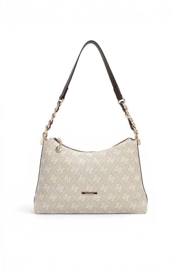 Stone - Brown Monogram Women's Shoulder Bag Sp1290