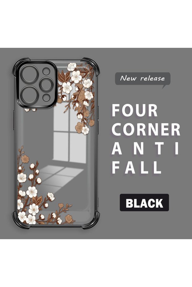 Xiaomi Redmi 12 4g Compatible Transparent Back Four Corners Reinforced Impact Protection Silicone Case