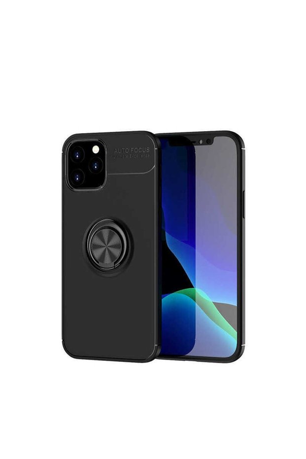 Compatible Case for Apple iPhone 12 Pro Silicone Ravel Cover with Rotatable Ring Stand