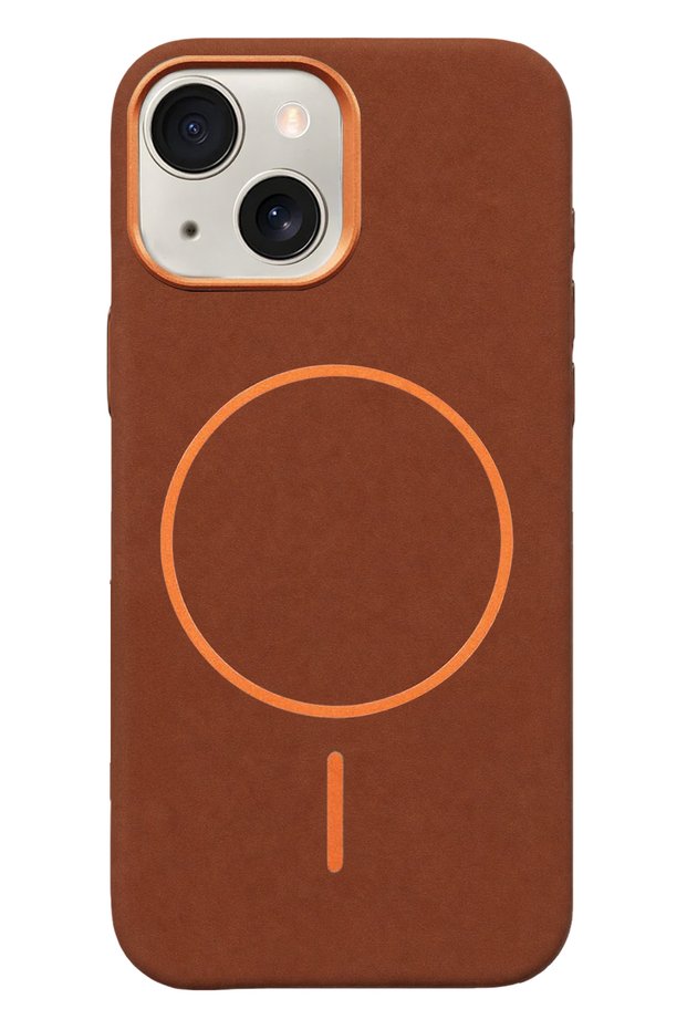 Aconcept iPhone 14 Luno Leather Magsafe Cover (131313) - Brown
