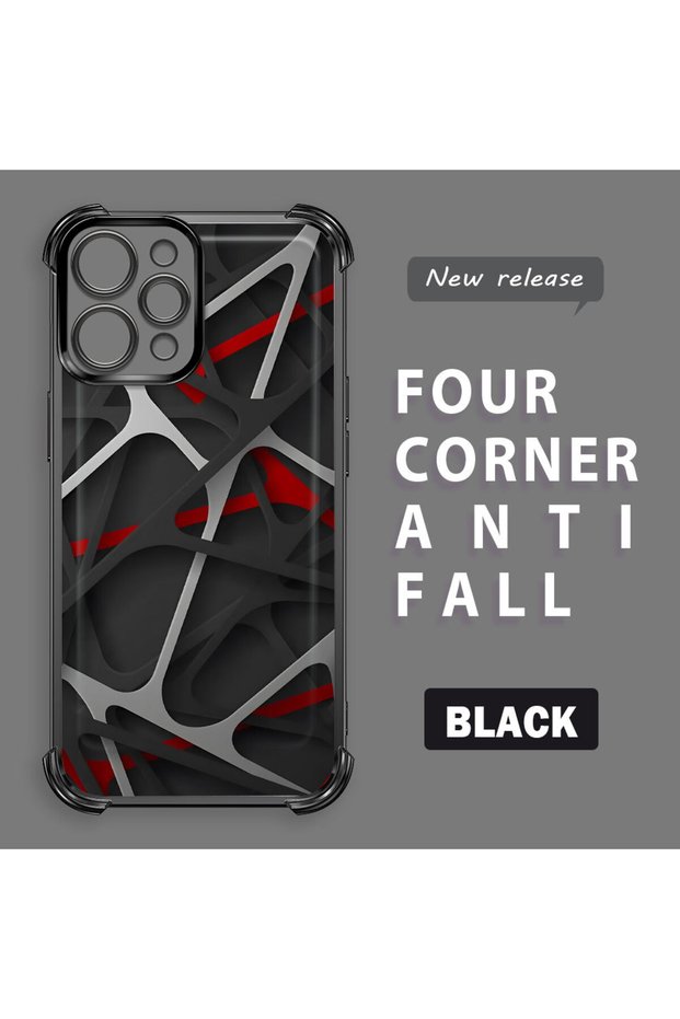 Xiaomi Redmi 12 4g Compatible Transparent Back Four Corners Reinforced Impact Protection Silicone Case