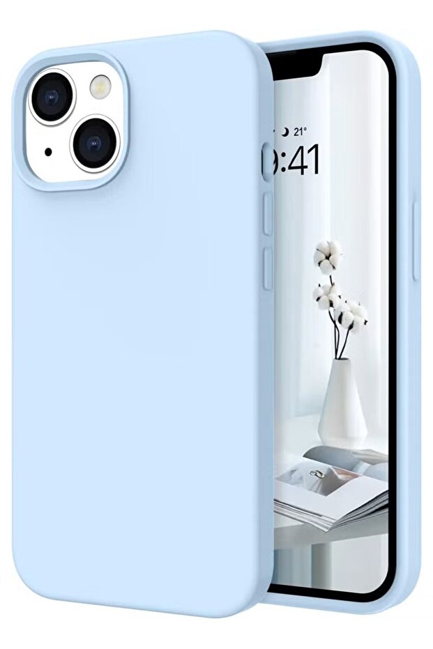 iPhone 15 Liquid Silicone Case - Slim Fit Soft Touch Protective Cover with Microfiber Lining & Camera Protection