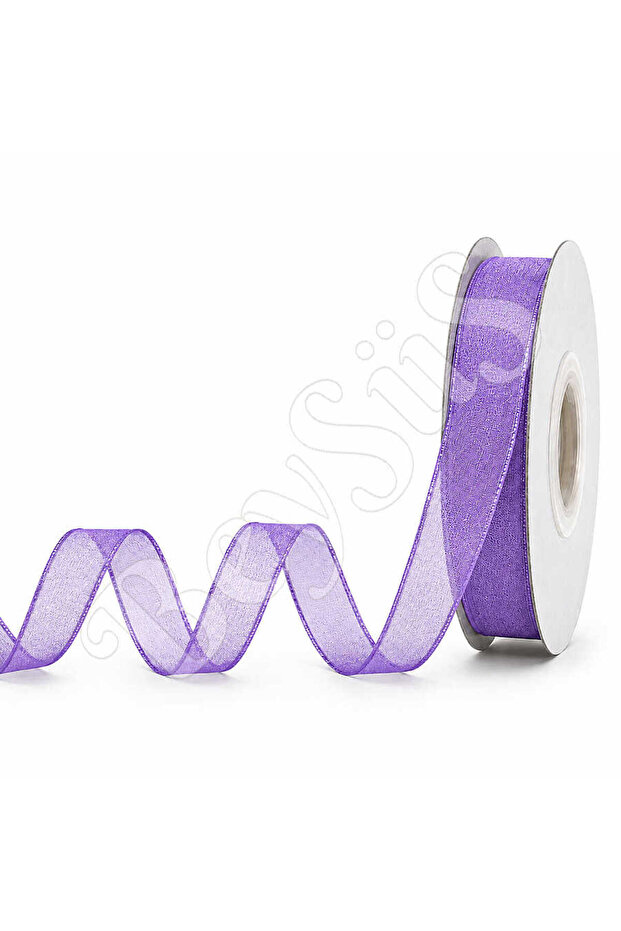 Organza Ribbon 10 mm Purple