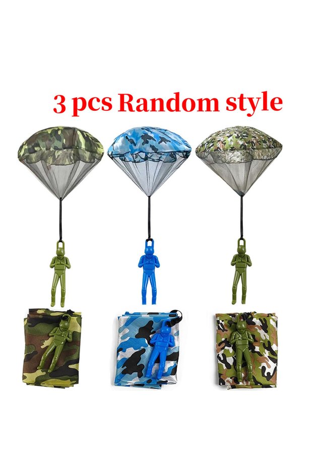 3 pcs Flying Parachute Men Toy Indoor Outdoor Hand Throwing Parachute Toys Unique Birthday Gifts for