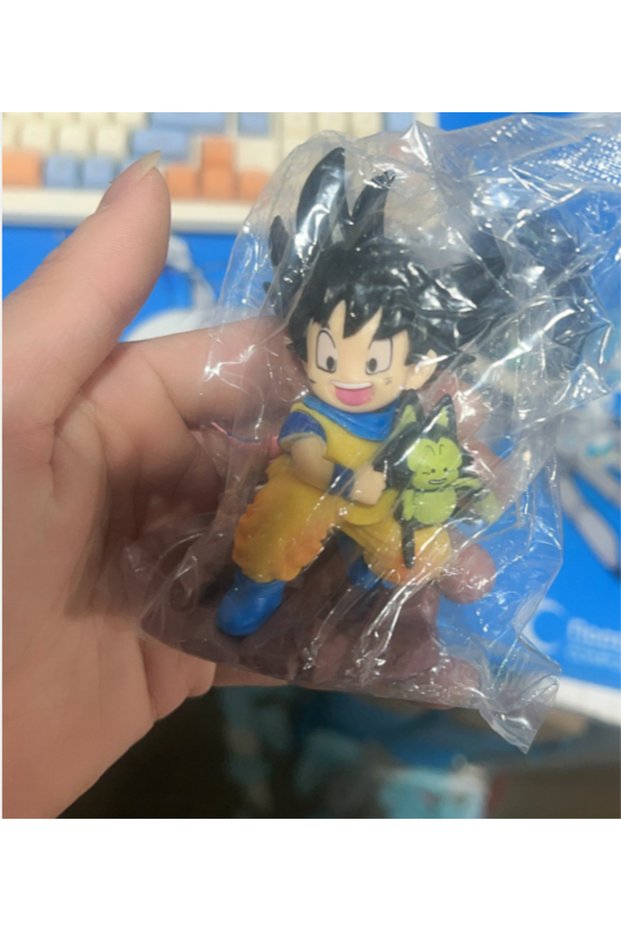 Bandai about 9cm No box 2026 Dragon Ball Figure Child Goku Figures Goku Embrace Pura Yamcha Anime Mo
