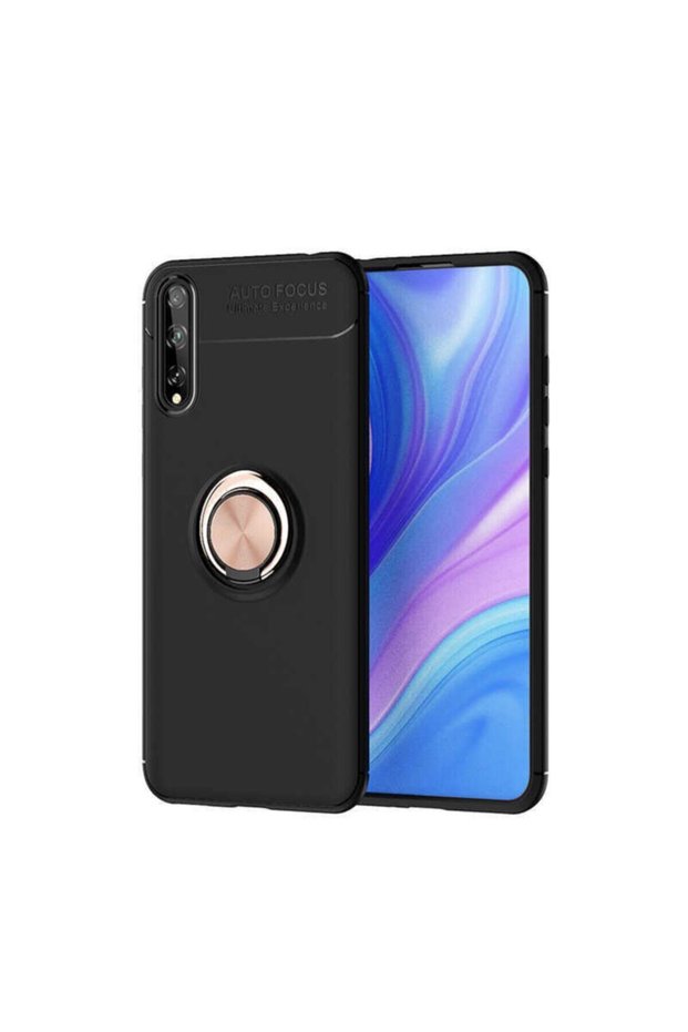 Compatible Case for P Smart S (Y8P) Silicone Cover with Rotatable Ring Stand and Camera Protection