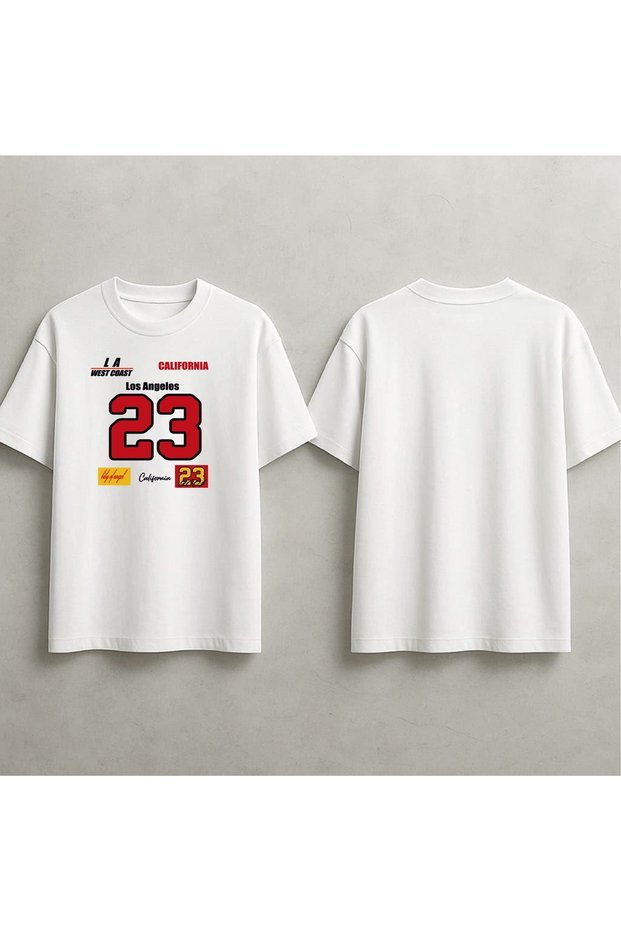 Los Angeles California Printed Oversized T-Shirt