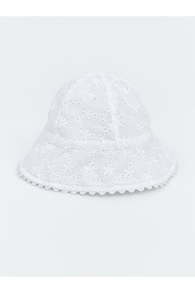 Original Floral Embroidered Baby Girl Bucket Hat