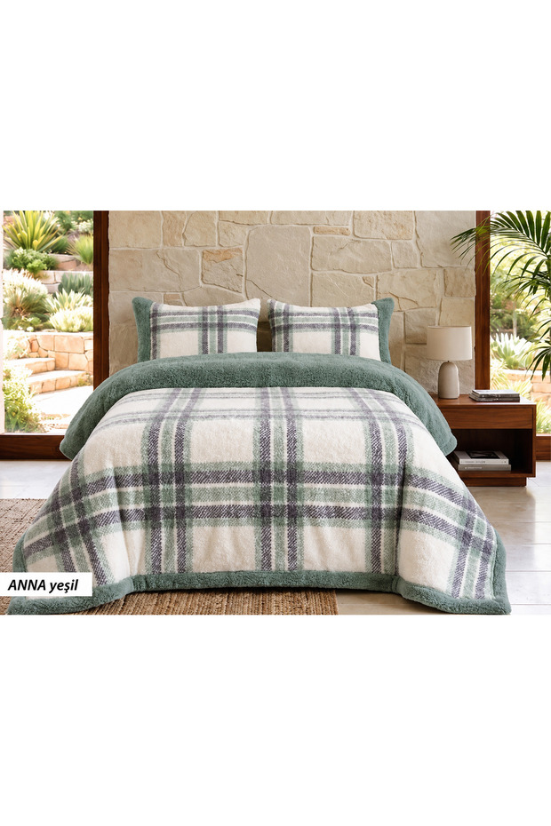 Loft Bedspread Double Thick Blanket Set 2 Pillowcases 50 X 70 1 Piece Blanket 220 X 240
