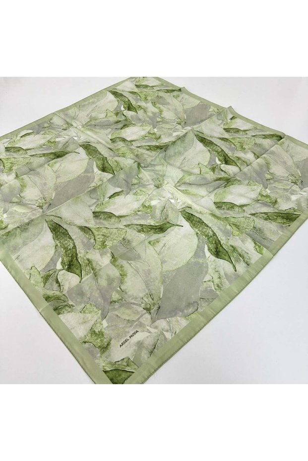 Arsel Moda Soft Cotton Scarf Italian Stitched Green Series Lrb7213