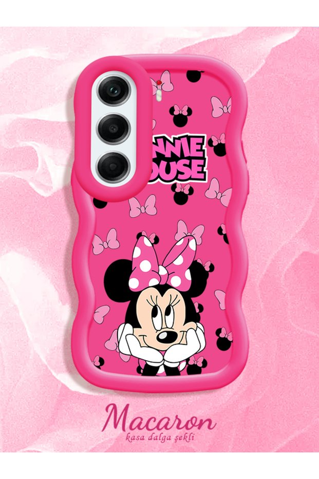 Tecno Camon 40 Pro 5g Compatible Wavy Frame Mouse Cartoon Patterned Quality Silicone Phone Case