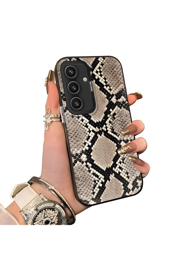Samsung Galaxy S24 Compatible Hard Acrylic Back Silicone Edge Lens Protection Case