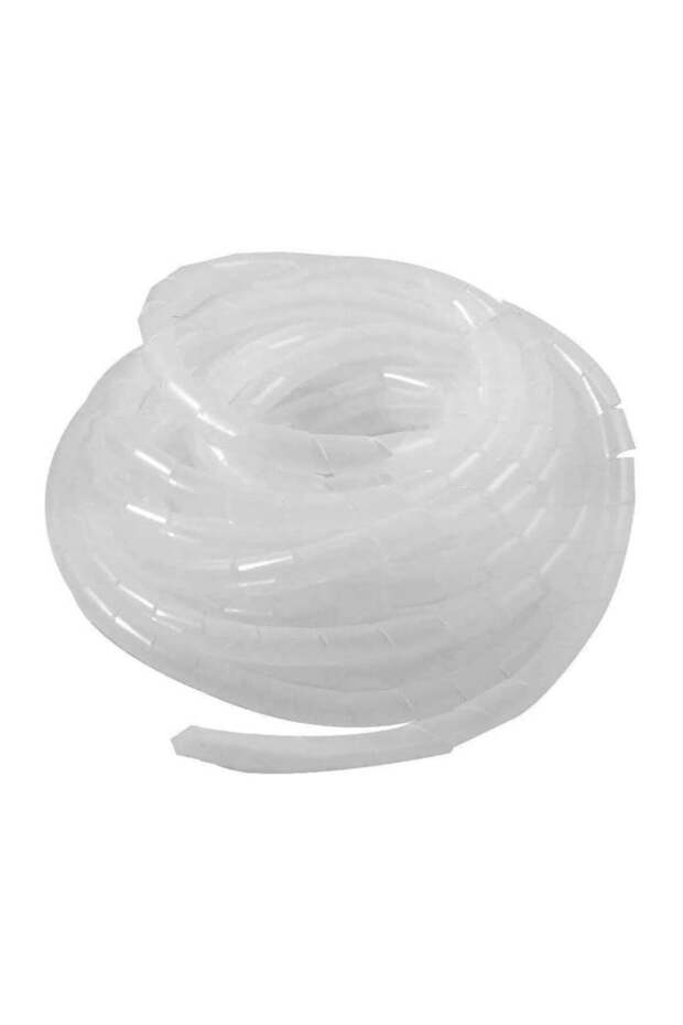 HD Flexible Spiral Cable Management For Computer, Car, TV, Wire Cover, Wire Organiser Tube for PC Cables (White, 20mm x 10 meter)