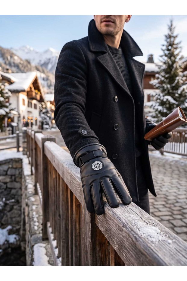 Men's Faux Leather Gloves