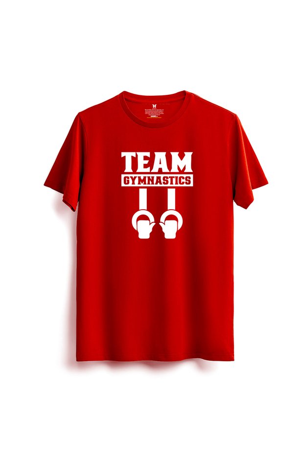Gymnastics Printed T-Shirt Gymnastics Training Cotton Sportswear Cotton