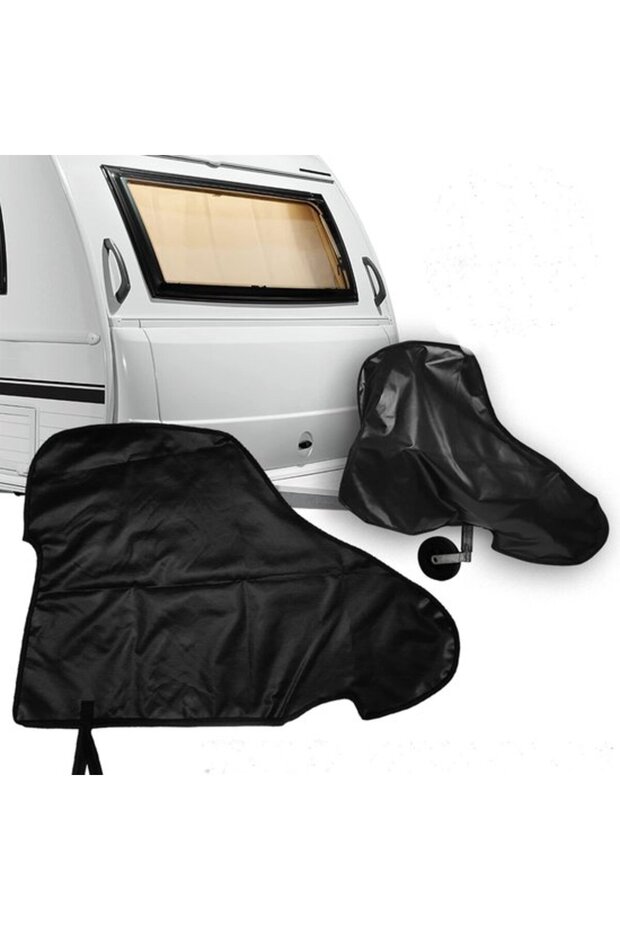 Trailer Drawbar Cover - Towbar Protective Cover - Protect Trailer - Waterproof UV-resistant - 89 x 63 cm - Black