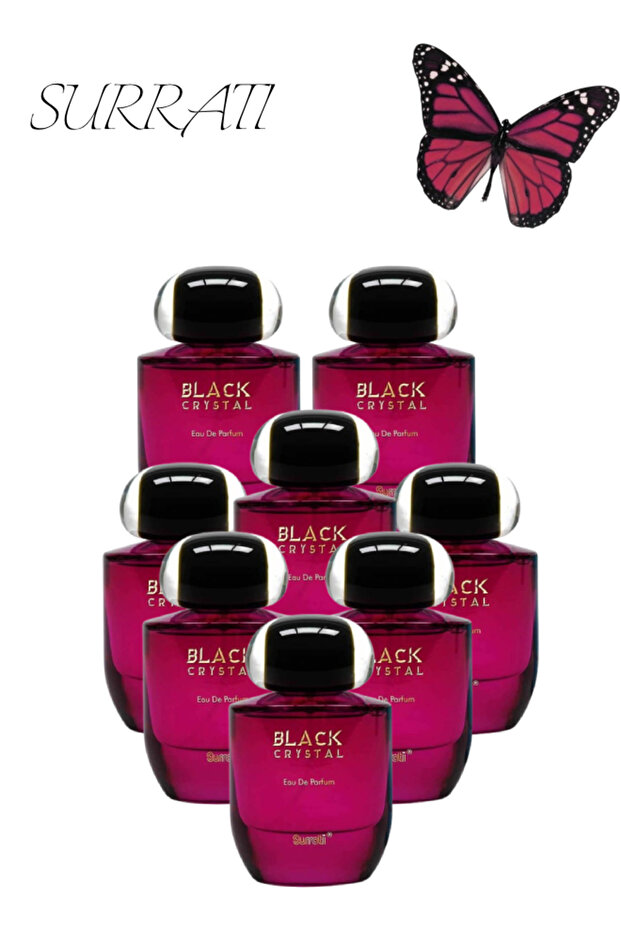 8 قطع من العطر الكريستالي الأسود 100 مل