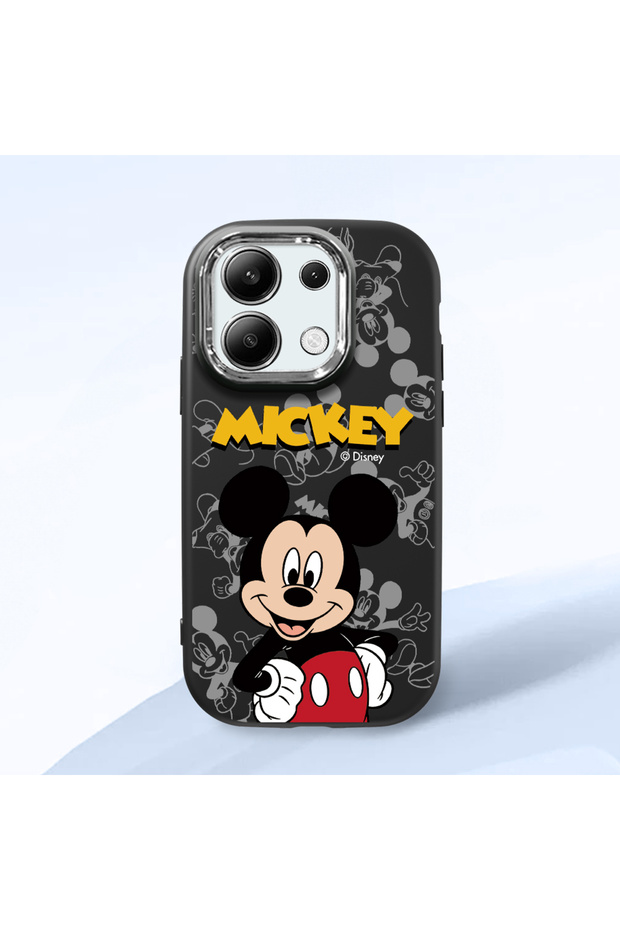 Redmi Note 13 4g Compatible Case Camera Protector Black Silicone Couple Phone Case Character Patterned