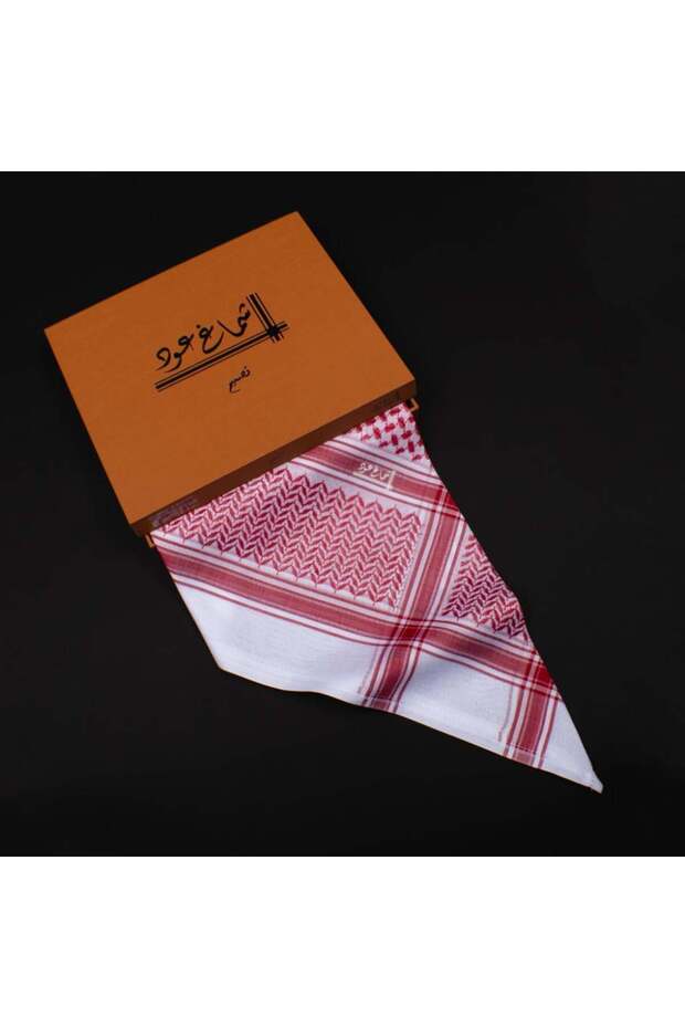 شماغ أحمر رجالي عود تصميم