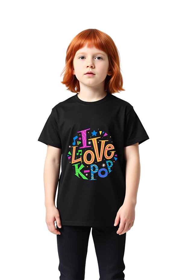 K-Pop Lover Design Printed Kids T-Shirt