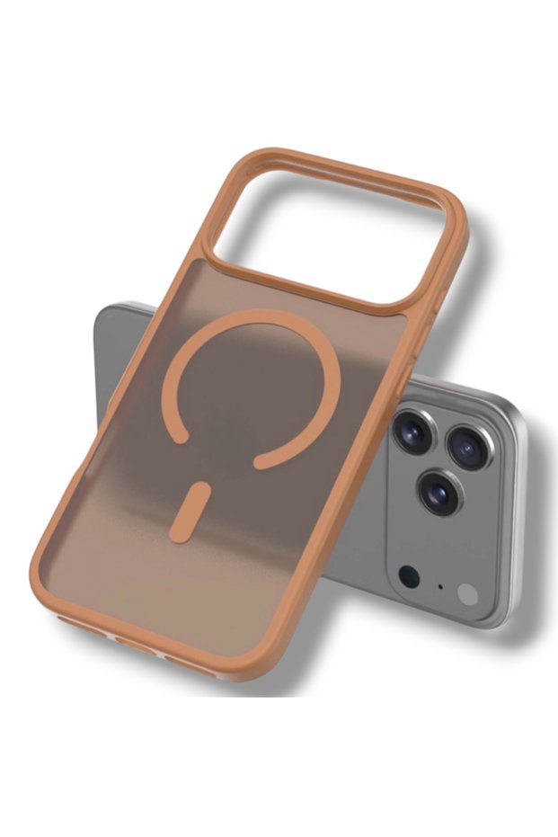Matte Premium Quality Jota Case Compatible with iPhone 17 Pro Max / 18 Pro Max Fingerprint and Oil-Repellent Magsafe Cover Desert Titanium