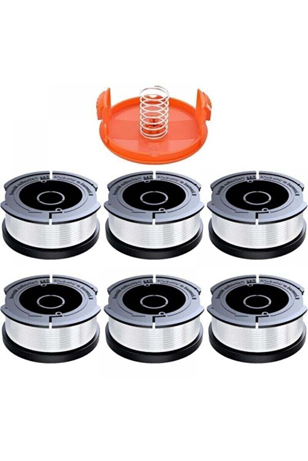 Spools for Black & Decker, 1.65mm x 9m, includes 1 cap & 1 spring.
