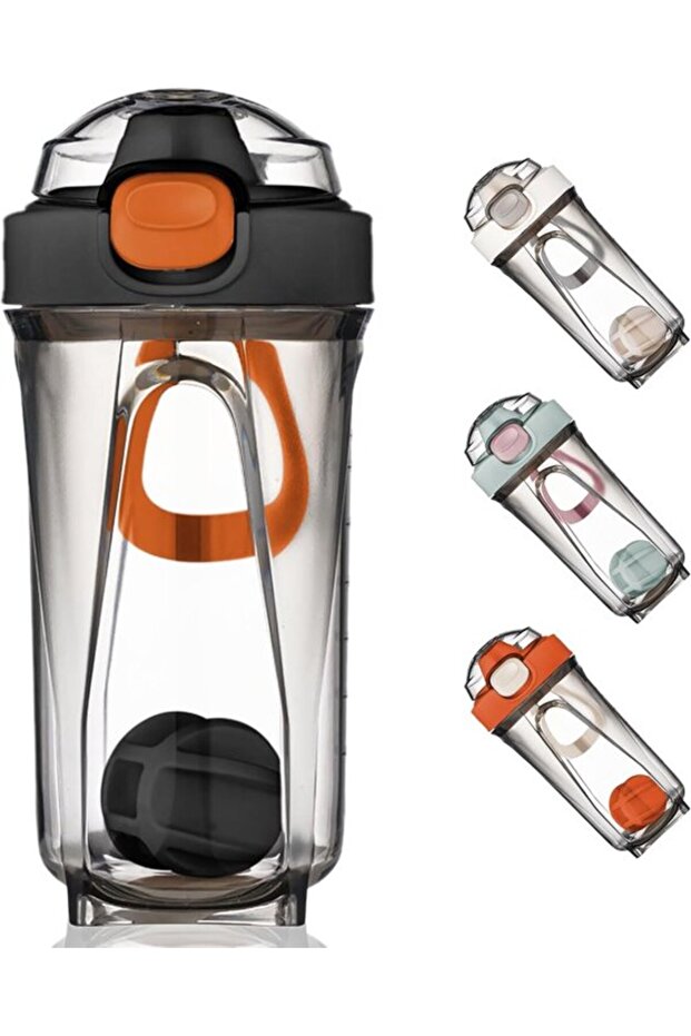 Protein shaker 500ml black.