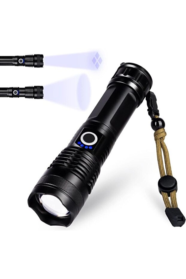 USB-C zoom waterproof camping flashlight.