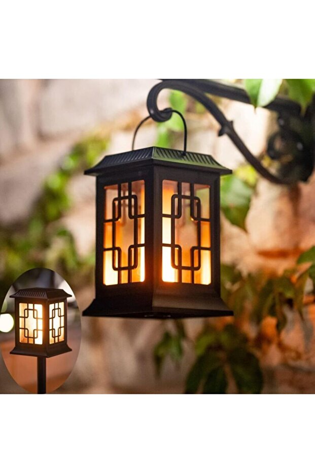 Solar garden torch flickering/warm light modes.