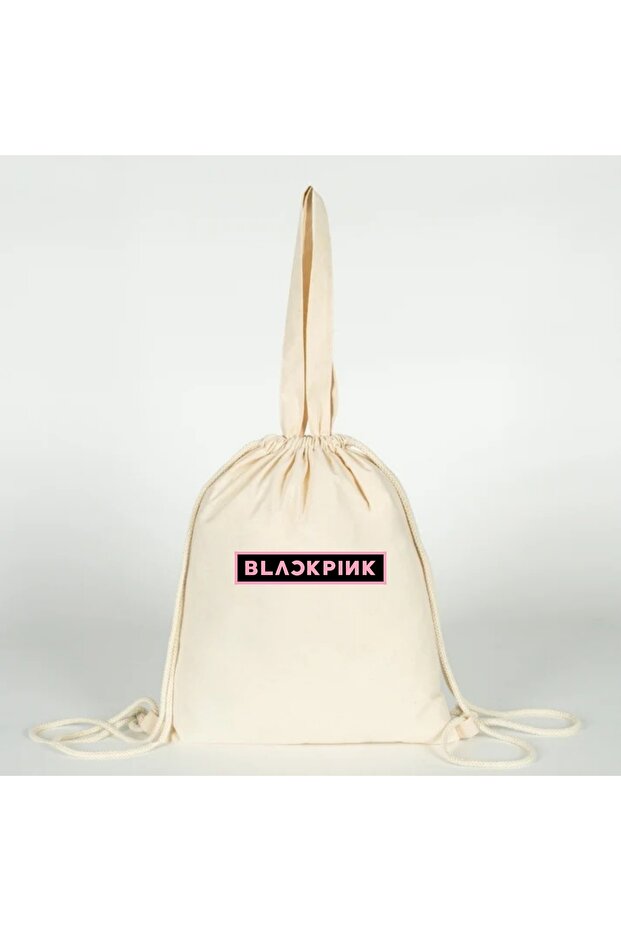 Blackpink Printed Versatile Drawstring Cloth Bag 35X40 for Hand, Shoulder, or Back