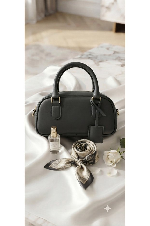 Soft Leather Look Women's Bag with Shoulder Strap
