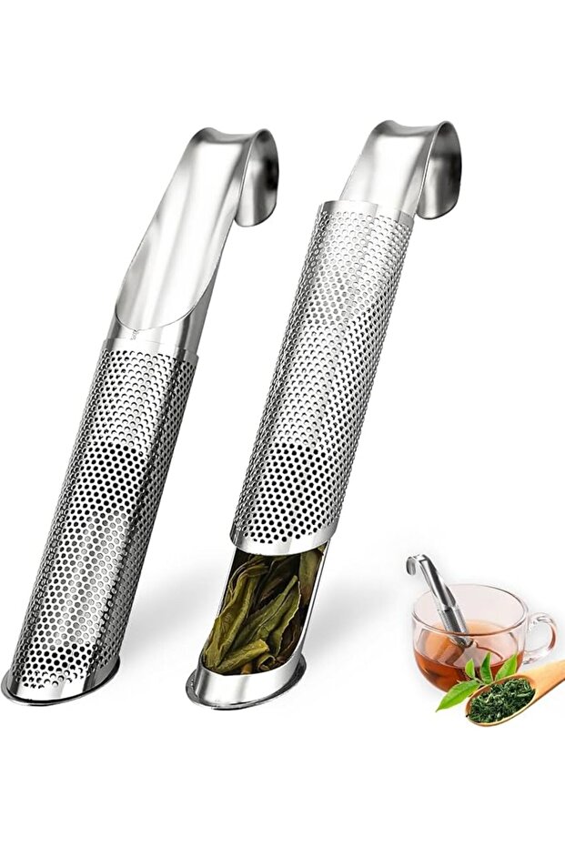 2 Pcs Stainless Steel Tea Infusers with Extra Fine Mesh, Long Handle Design for Easy Steeping, Suita
