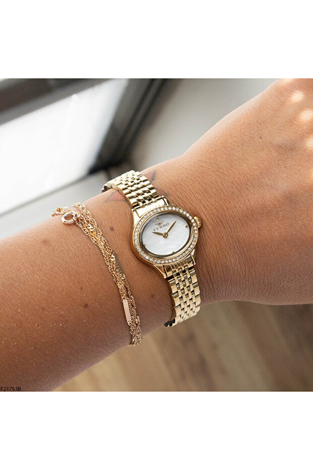 F21753B Women's Wristwatch with Steel Strap