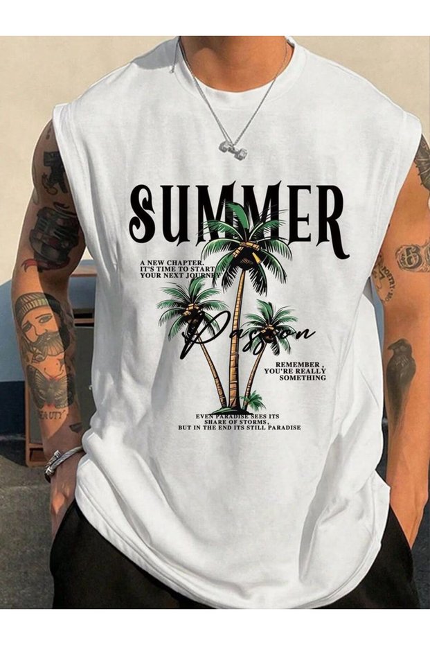Men's Oversize Printed Athlete T-Shirt with Crew Neck, Relaxed Fit, Casual Sports Athlete T-Shirt