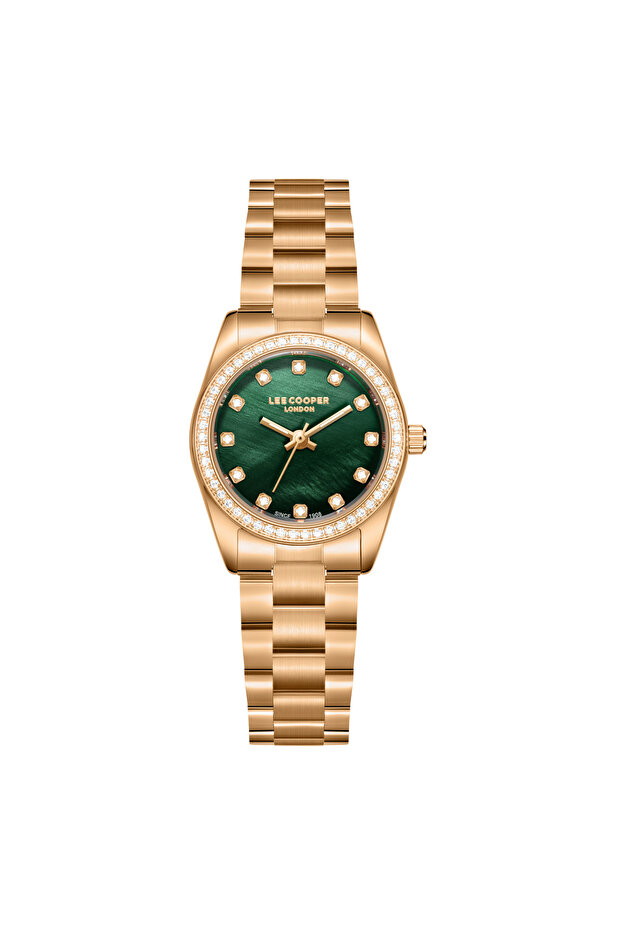 Women's Analog Green Mop Dial Watch - LC08155.470