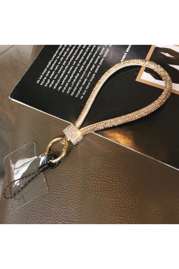 Gold Mobile Phone Lanyard Luxury Rhinestone Lanyard Wrist High-end XYun Short Diamond-encrusted Brac
