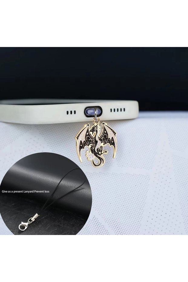 Style J Multi-Style Mixed-And-Matched Phone Dust Plugs, Cute Cat and Ghost Designs, Etc. for Type-C