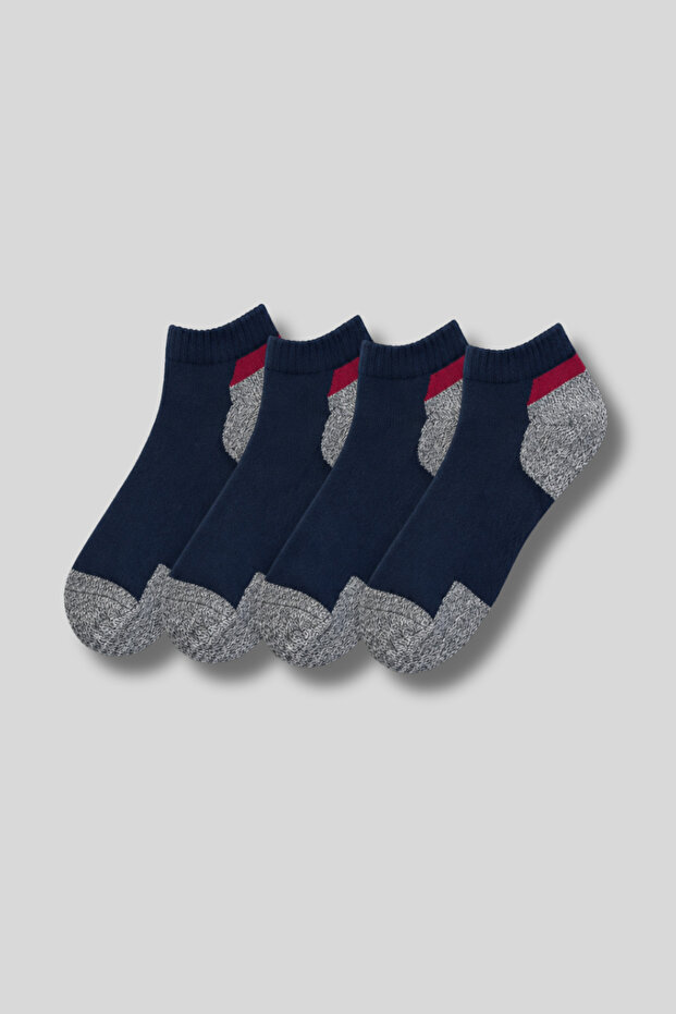 Men's 4-Pack Cotton Bootie Socks
