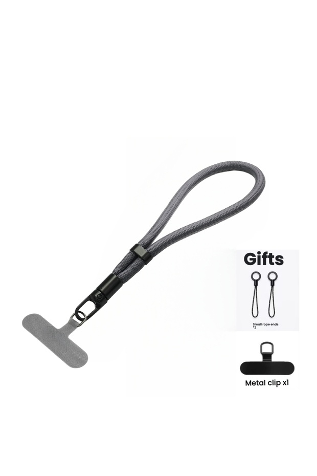 Polyester / Nylon Dark gray New Adjustable Phone Wrist Strap/Lanyard—a Premium, Anti-Loss, and Anti-