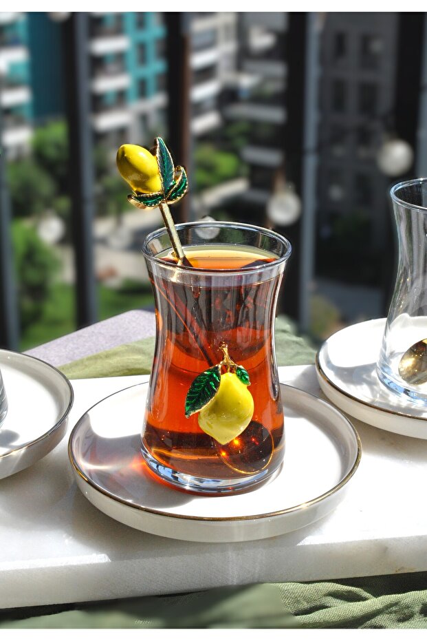 18 Piece Lemon Decorated Tea Set Lemon Tea Set