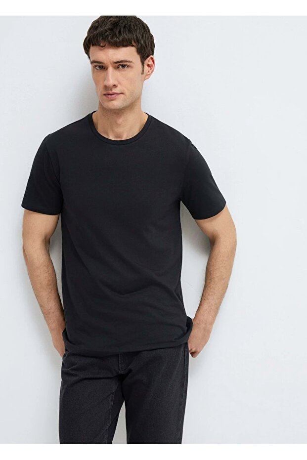 M065574 Basic T-Shirt Men's T-Shirt Black