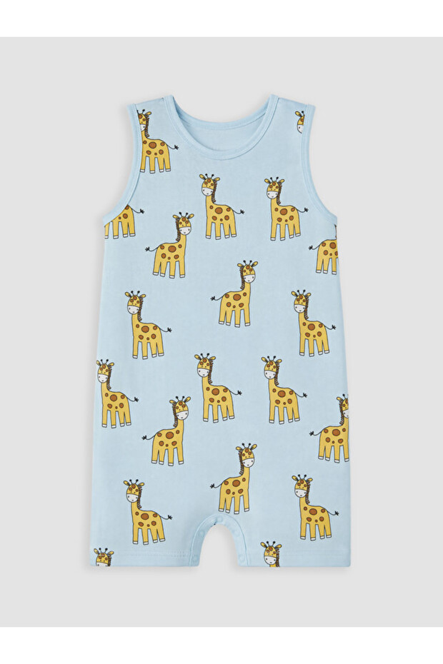 Esvab • Modern & Distinctive Zero Roba Collar Embroidered Baby Boy Jumpsuit