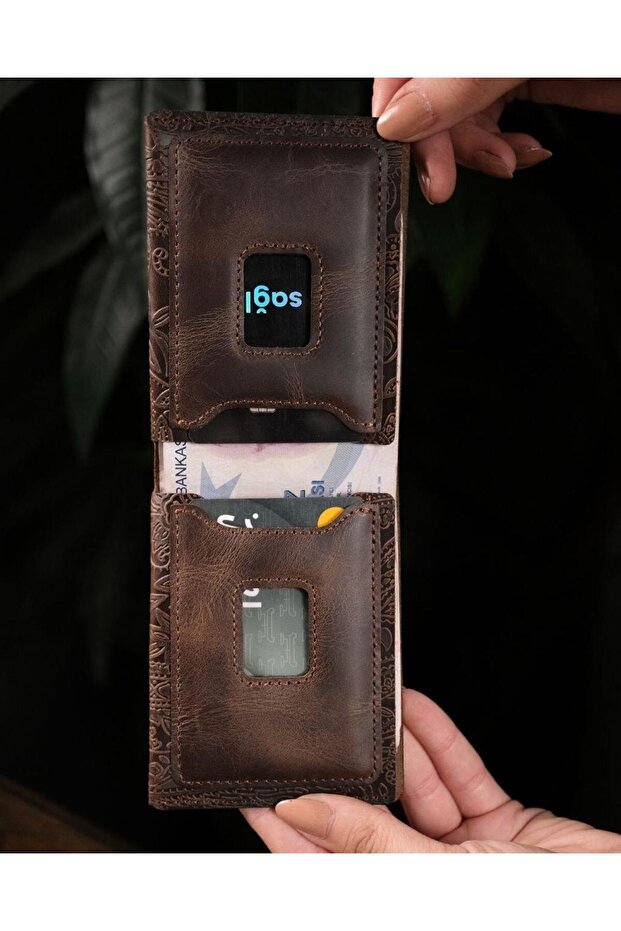 More- Slim Design Genuine Real Leather Wallet and Card Holder