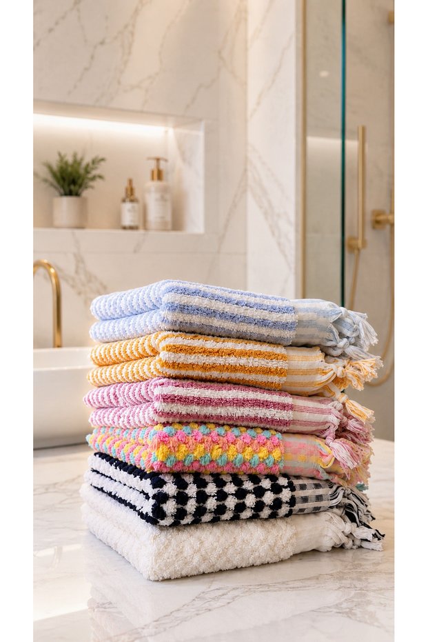 6-Piece Organic Aegean Cotton Towel Set